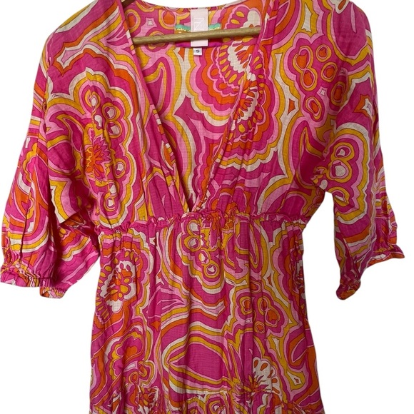 Trina Turk 25th Anniversary Acros Iris Maxi Dress - Size Small - Psyched… - Picture 13 of 16